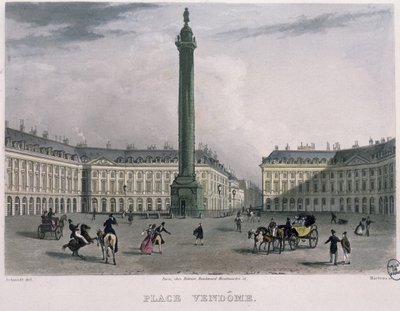 Place Vendôme, 1832 - Bernhard Schmidt